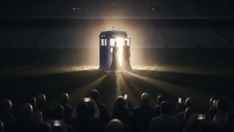 King Charles and Queen Camilla Arrive via TARDIS at Glasgow Commonwealth Games Opening