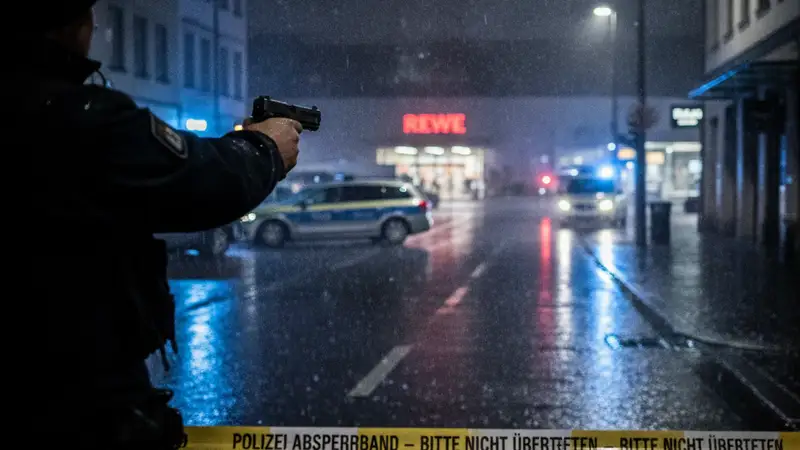 Armed Man Shot by Police Outside Dresden Supermarket