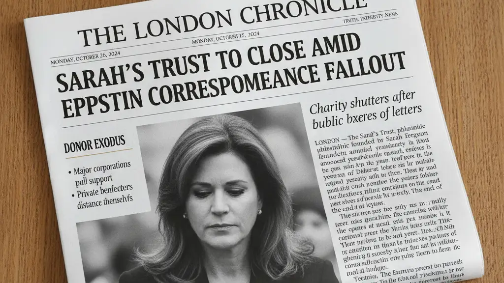 Sarah’s Trust to Close Amid Epstein Correspondence Fallout